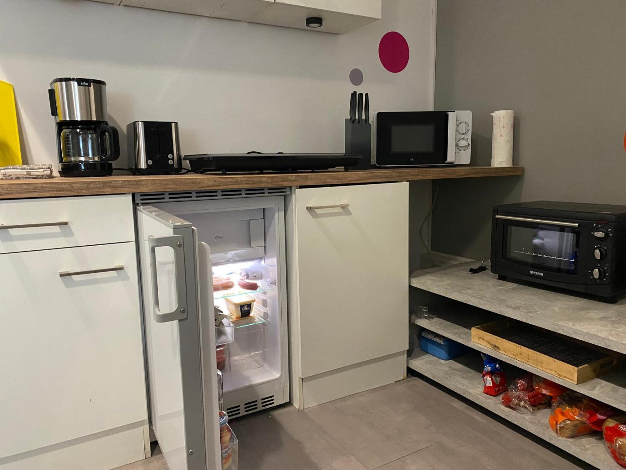 Studio 1 Mit Gemeinschaftsraeumen, Tiefgarage Lipsia Esterno foto